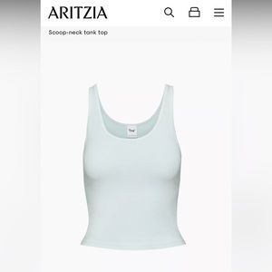 TNA - Scoop Neck Tank Top, Glacier Blue - US XS